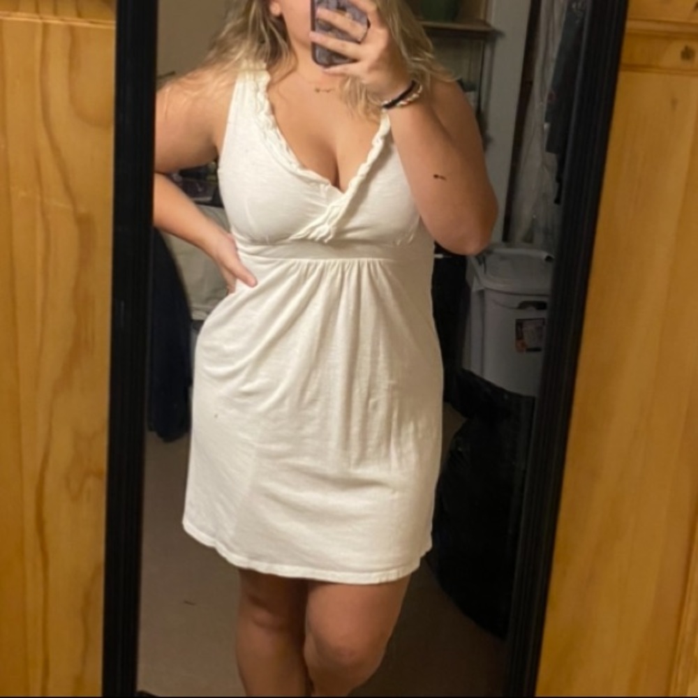 White LOFT dress